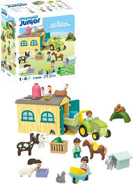 PLAYMOBIL Junior 71656: Aventura en la Granja con Tractor