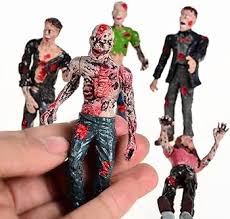 Figuras de Acción Zombie BOHS - Paquete de 6 Miniaturas Articuladas de 4 Pulgadas