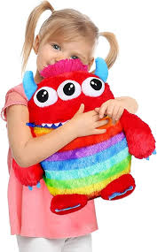 Monstruo Come Preocupaciones - Juguete Suave Rojo de 38 cm