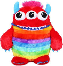 Monstruo Come Preocupaciones - Juguete Blando Rojo de 38 cm