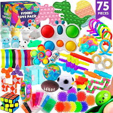 Paquete de 75 Juguetes Antiestrés para Niños - Ideal para Piñatas