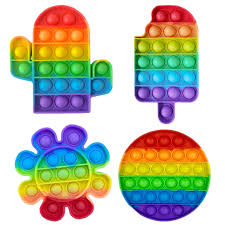 Pack de 4 Juguetes Antiestrés Pop Fidget