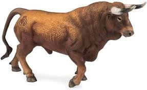 Figura de Toro Bravo Colorado - Deqube