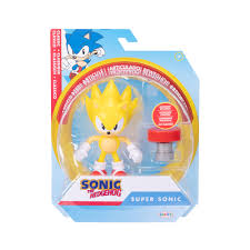 Figura de Acción Super Sonic 4'' con Red Spring - Licencia Oficial Sega