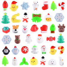 PLULON 40PCS Juguetes Squishy Navideños para Niños