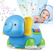 Proyector Musical Elefante para Niños de 1 Año - MOONTOY
