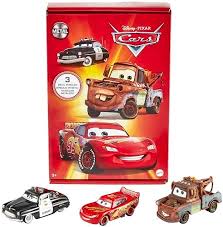 Pack de Tres Coches Die-Cast de Disney Cars