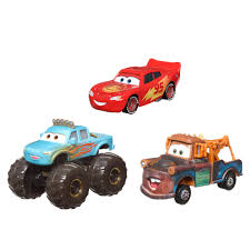 Mini Racers de Pixar: Paquete de 3 Autos y Camiones