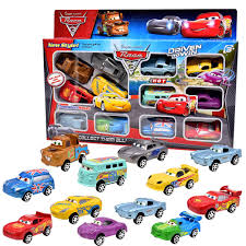 Set de 12 Coches de Juguete de Metal para Niños
