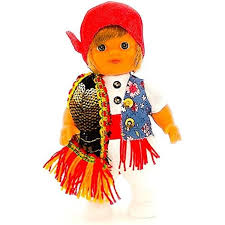 Muñeca Regional Artesanal de 15 cm - Colección Folk