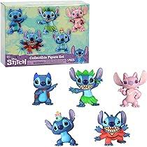 Conjunto Coleccionable de Figuras de Stitch - 5 Piezas Disney