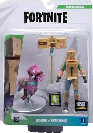 Figura Articulada Fortnite: Boxer y Sproing Emote - 10 cm