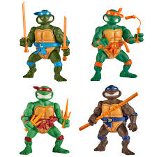 Tortugas Ninja: Set Clásico de 4 Figuras de 4 Pulgadas
