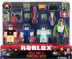 Roblox Field Trip Z: Jefe Principal Multicolor - Set de 4 Piezas