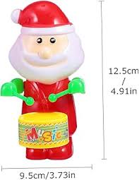 Set de 3 Tambores de Juguete Navideños de Santa