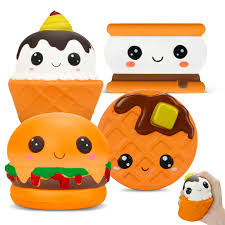 Set de 4 Juguetes Kawaii Antiestrés