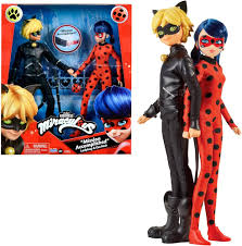 Pack de Muñecos Miraculous: Ladybug y Cat Noir