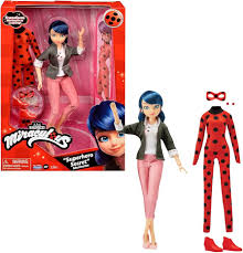 Muñeca Miraculous Ladybug y Cat Noir de BANDAI