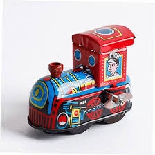 Locomotora de Hojalata Vintage para Niños