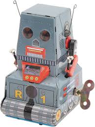 Robot de Hojalata Jauarta: Retro Clásico en Movimiento